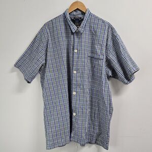 Polo Ralph Lauren Shirt Men Extra Large Blue Plaid Button-Down Outdoor Comfort